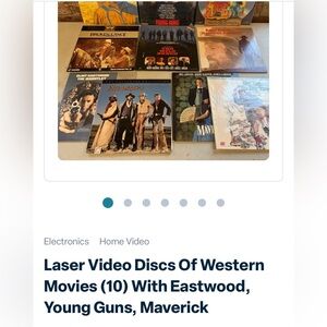 Western Movie Laser Discs Collection